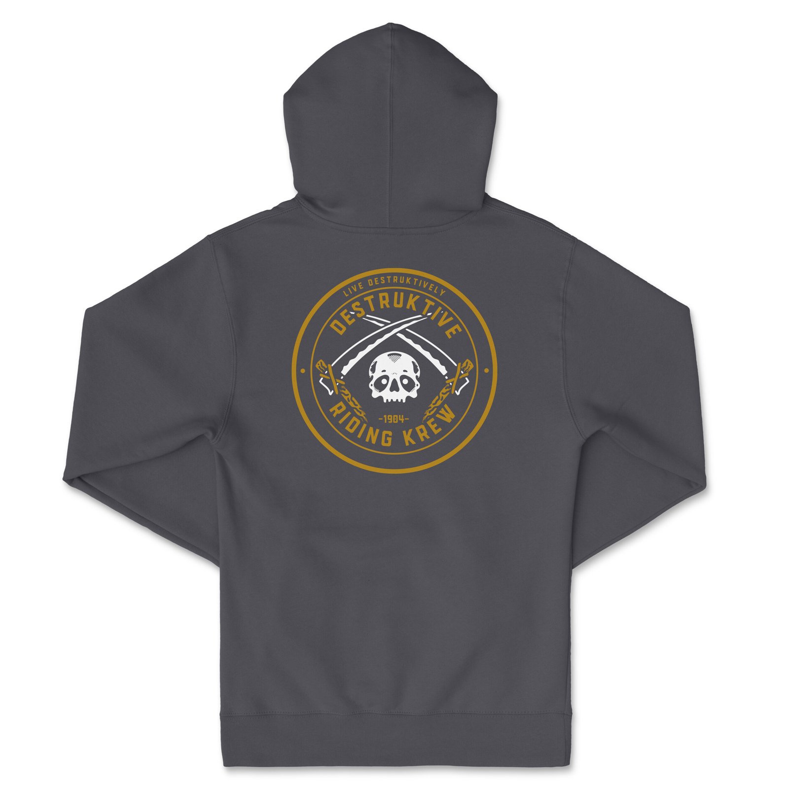 BADGE OF DEATH MENS HOODIE